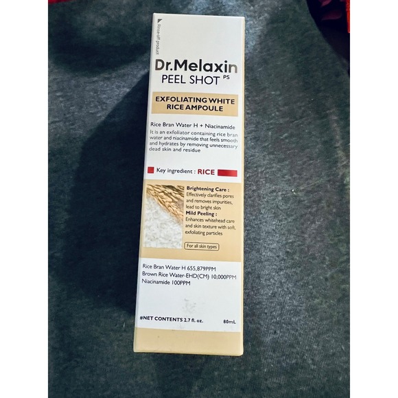 Dr. Melaxin Other - Dr Melaxin Peel Shot Exfoliating White Rice Ampoule Korean Skincare Brightener
